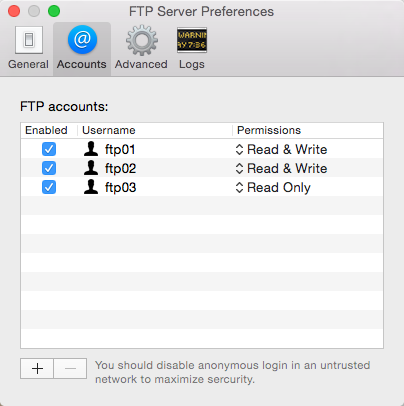 ftp server for mac os