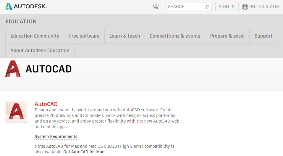 downloading educational autocad for mac